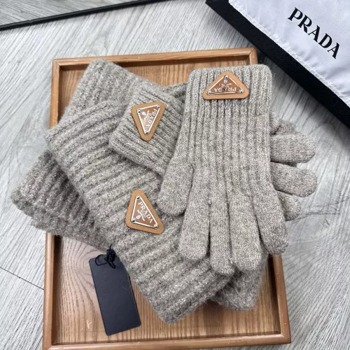 Replica Prada Hat and Scarf and Glove Set #1378248 $48.00 USD for Wholesale