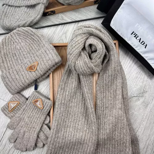 Replica Prada Hat and Scarf and Glove Set #1378248 $48.00 USD for Wholesale