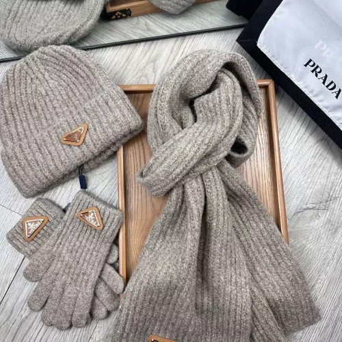 Replica Prada Hat and Scarf and Glove Set #1378248 $48.00 USD for Wholesale