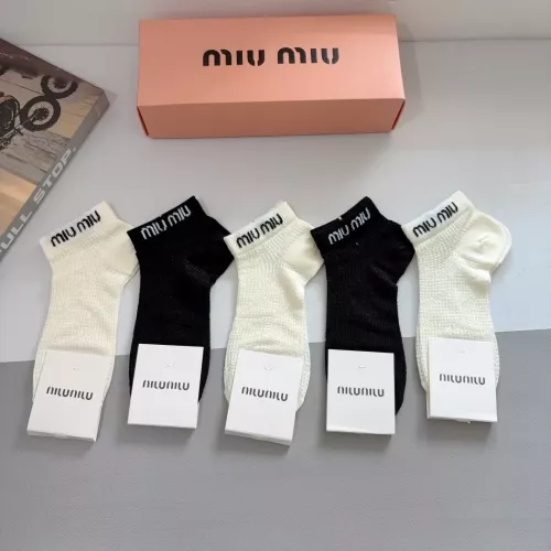 Wholesale MIU MIU Socks #1378292 $27.00 USD, Wholesale Quality Replica MIU MIU Socks