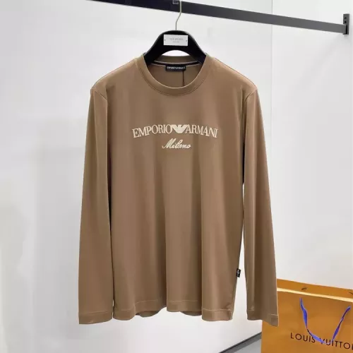 Wholesale Armani T-Shirts Long Sleeved For Men #1378440 $82.00 USD, Wholesale Quality Replica Armani T-Shirts