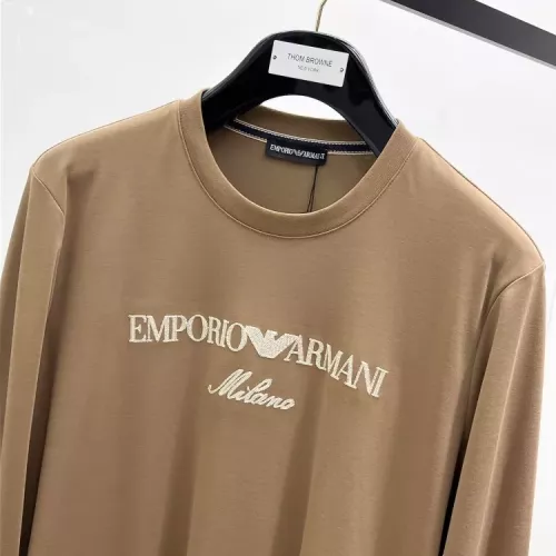 Replica Armani T-Shirts Long Sleeved For Men #1378440 $82.00 USD for Wholesale