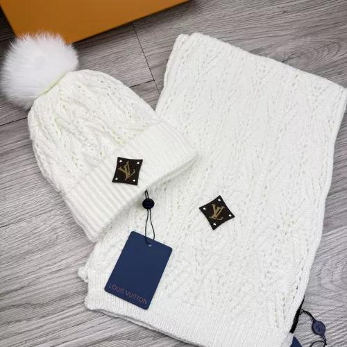 Wholesale Louis Vuitton LV Hat and Scarf Set #1378464 $48.00 USD, Wholesale Quality Replica Louis Vuitton LV Hat and Scarf and Glove Set