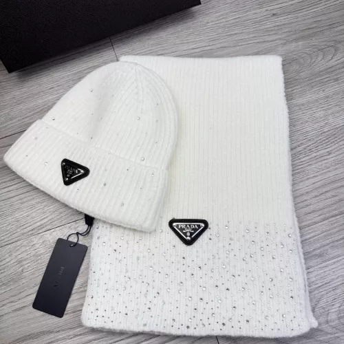 Wholesale Prada Hat and Scarf Set #1378466 $48.00 USD, Wholesale Quality Replica Prada Hat and Scarf and Glove Set