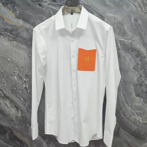 Wholesale Hermes Shirts Long Sleeved For Men #1378516 $76.00 USD, Wholesale Quality Replica Hermes Shirts