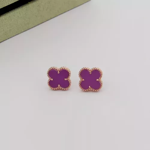 Wholesale Van Cleef &amp; Arpels Earrings For Women #1378598 $25.00 USD, Wholesale Quality Replica Van Cleef &amp; Arpels Earrings