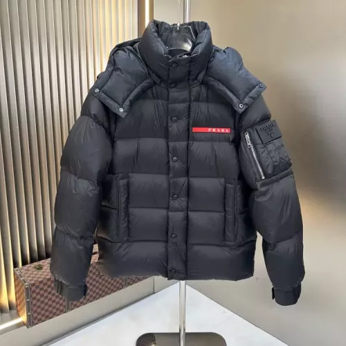 Wholesale Prada Down Feather Coat Long Sleeved For Men #1378802 $238.02 USD, Wholesale Quality Replica Prada Down Feather Coat