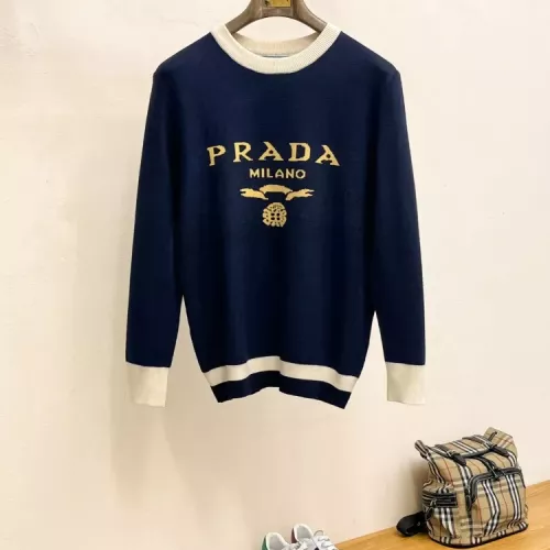 Wholesale Prada Sweaters Long Sleeved For Men #1378841 $80.00 USD, Wholesale Quality Replica Prada Sweaters