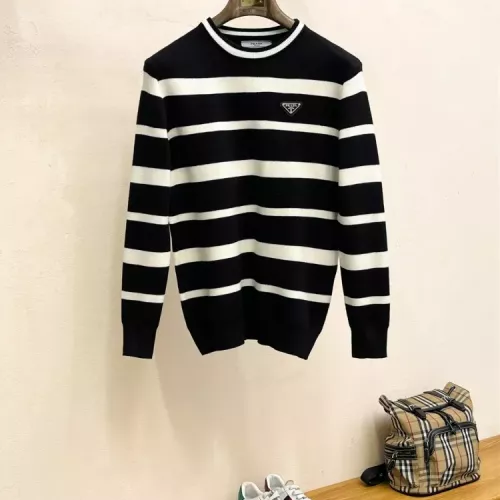 Wholesale Prada Sweaters Long Sleeved For Men #1378842 $80.00 USD, Wholesale Quality Replica Prada Sweaters