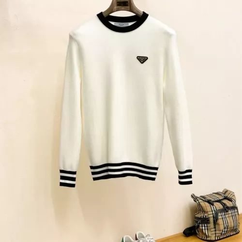 Wholesale Prada Sweaters Long Sleeved For Men #1378844 $80.00 USD, Wholesale Quality Replica Prada Sweaters