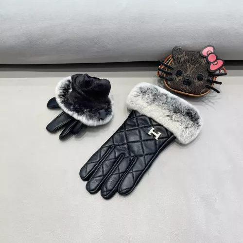 Replica Hermes Gloves For Women #1379184 $52.00 USD for Wholesale