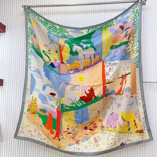 Wholesale Hermes Silk Squares #1379419 $85.00 USD, Wholesale Quality Replica Hermes Scarf