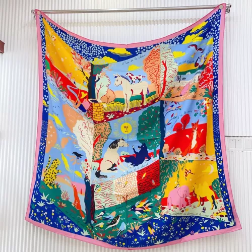 Wholesale Hermes Silk Squares #1379420 $85.00 USD, Wholesale Quality Replica Hermes Scarf