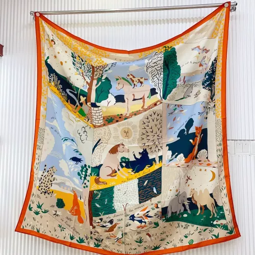 Wholesale Hermes Silk Squares #1379423 $85.00 USD, Wholesale Quality Replica Hermes Scarf