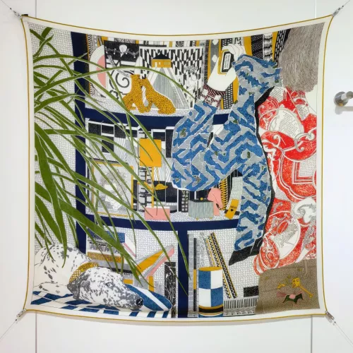 Wholesale Hermes Silk Squares #1379482 $85.00 USD, Wholesale Quality Replica Hermes Scarf
