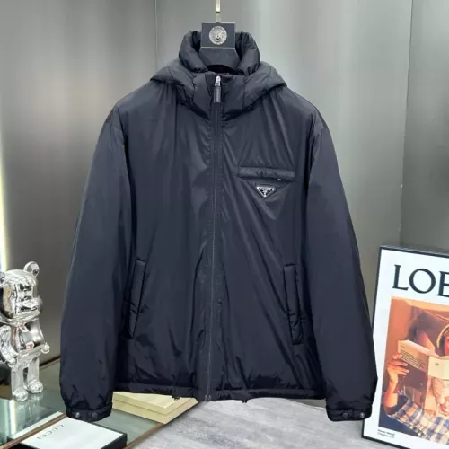 Wholesale Prada Down Feather Coat Long Sleeved For Men #1379707 $195.00 USD, Wholesale Quality Replica Prada Down Feather Coat