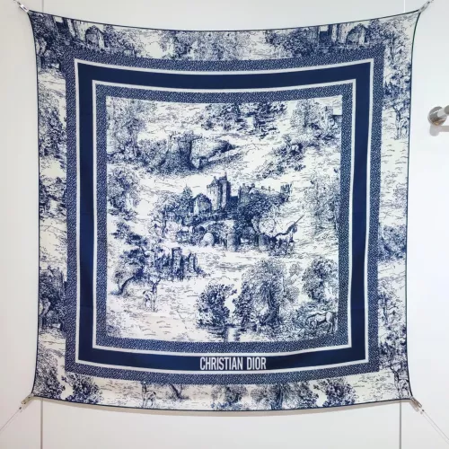 Wholesale Christian Dior Silk Squares #1379765 $85.00 USD, Wholesale Quality Replica Christian Dior Scarf