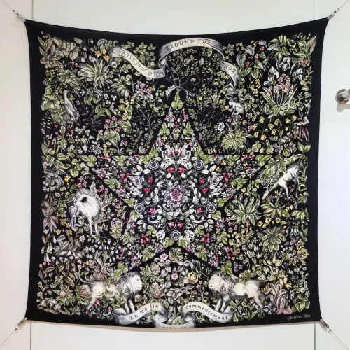 Wholesale Christian Dior Silk Squares #1379771 $85.00 USD, Wholesale Quality Replica Christian Dior Scarf