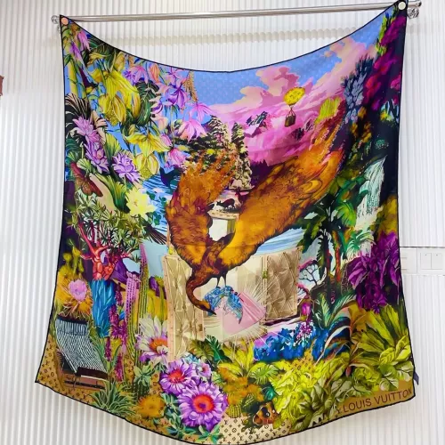 Wholesale Louis Vuitton Silk Squares #1379790 $82.00 USD, Wholesale Quality Replica Louis Vuitton Scarf