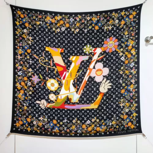 Wholesale Louis Vuitton Silk Squares #1379824 $85.00 USD, Wholesale Quality Replica Louis Vuitton Scarf