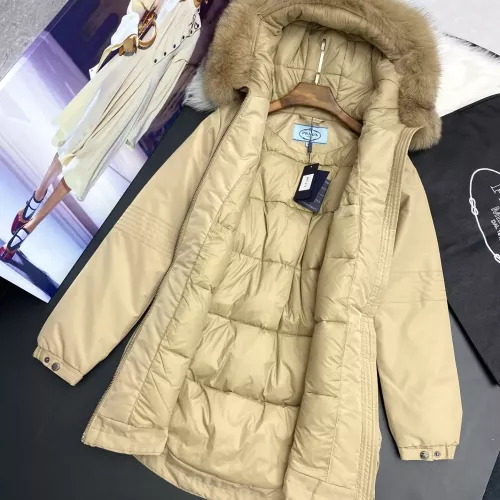 Replica Prada Down Feather Coat Long Sleeved For Women #1380224 $247.93 USD for Wholesale