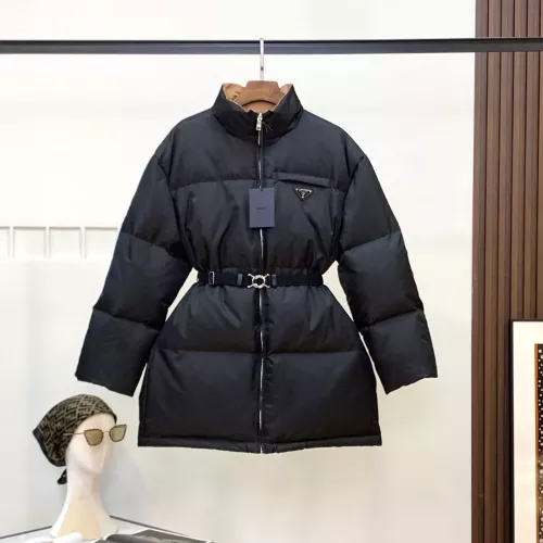 Wholesale Prada Down Feather Coat Long Sleeved For Women #1380300 $235.00 USD, Wholesale Quality Replica Prada Down Feather Coat