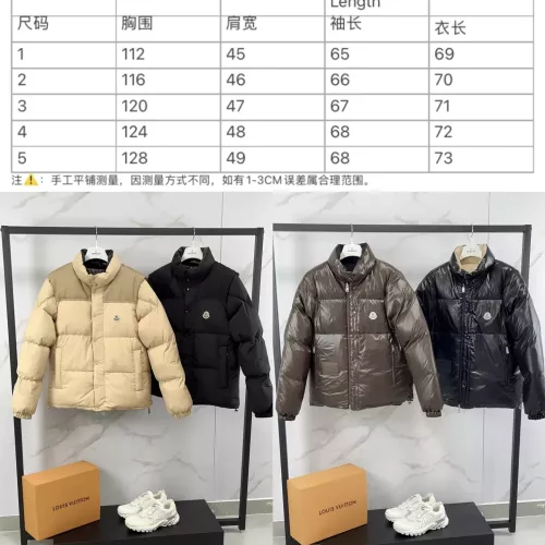 Replica Moncler Down Feather Coat Long Sleeved For Unisex #1380345 $185.00 USD for Wholesale