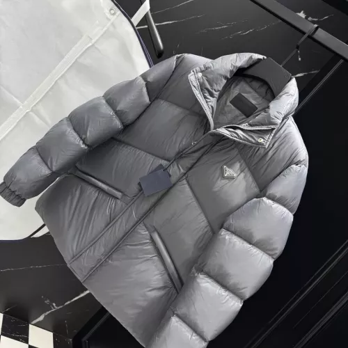 Replica Prada Down Feather Coat Long Sleeved For Unisex #1380375 $247.93 USD for Wholesale