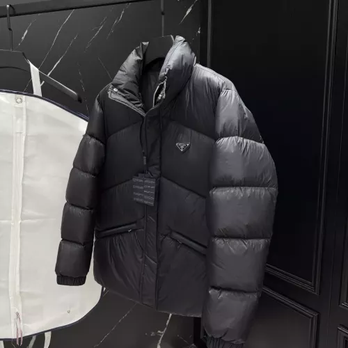 Replica Prada Down Feather Coat Long Sleeved For Unisex #1380376 $247.93 USD for Wholesale