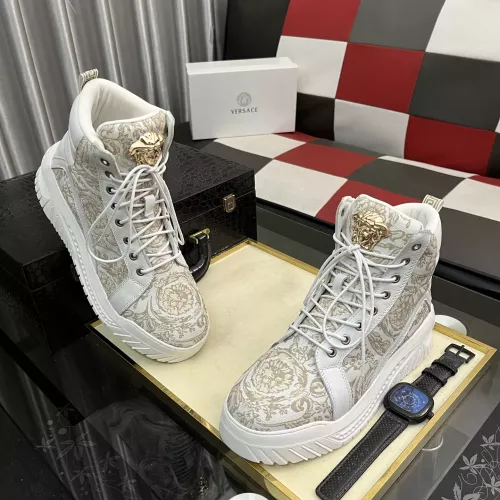 Replica Versace High Tops Shoes For Men #1380515 $88.00 USD for Wholesale