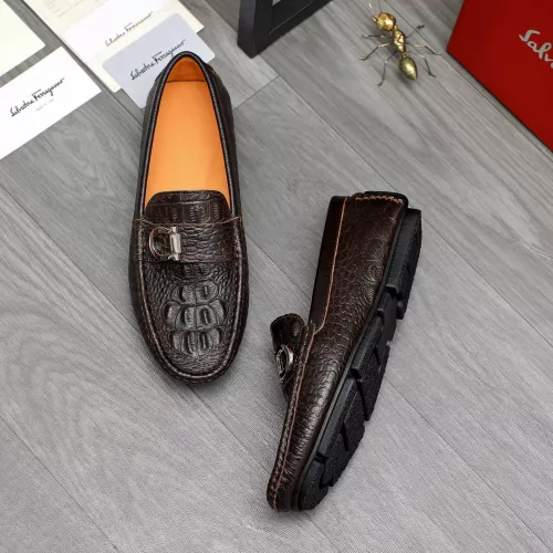 Wholesale Salvatore Ferragamo Leather Shoes For Men #1380526 $76.00 USD, Wholesale Quality Replica Salvatore Ferragamo Leather Shoes
