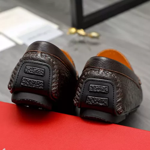 Replica Salvatore Ferragamo Leather Shoes For Men #1380526 $76.00 USD for Wholesale