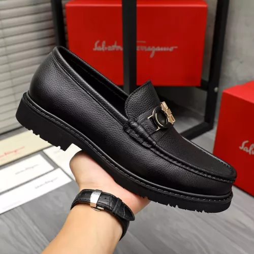 Replica Salvatore Ferragamo Leather Shoes For Men #1380528 $98.00 USD for Wholesale