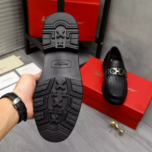 Replica Salvatore Ferragamo Leather Shoes For Men #1380531 $98.00 USD for Wholesale