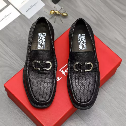 Wholesale Salvatore Ferragamo Leather Shoes For Men #1380538 $98.00 USD, Wholesale Quality Replica Salvatore Ferragamo Leather Shoes