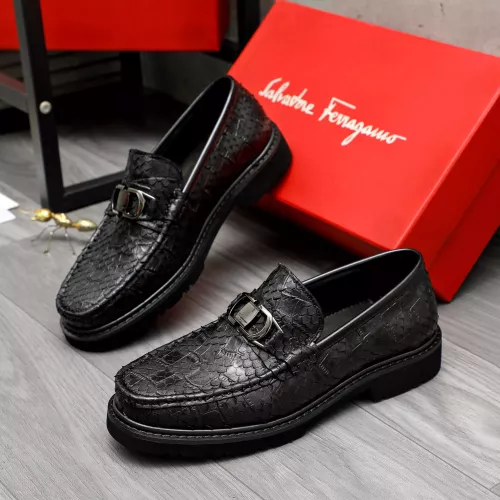Wholesale Salvatore Ferragamo Leather Shoes For Men #1380544 $98.00 USD, Wholesale Quality Replica Salvatore Ferragamo Leather Shoes