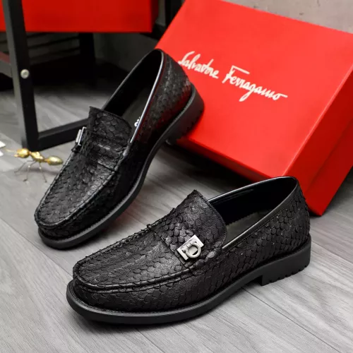 Wholesale Salvatore Ferragamo Leather Shoes For Men #1380545 $98.00 USD, Wholesale Quality Replica Salvatore Ferragamo Leather Shoes