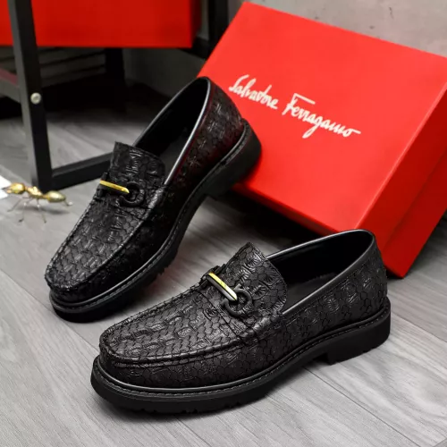 Wholesale Salvatore Ferragamo Leather Shoes For Men #1380547 $98.00 USD, Wholesale Quality Replica Salvatore Ferragamo Leather Shoes