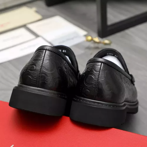 Replica Salvatore Ferragamo Leather Shoes For Men #1380548 $98.00 USD for Wholesale