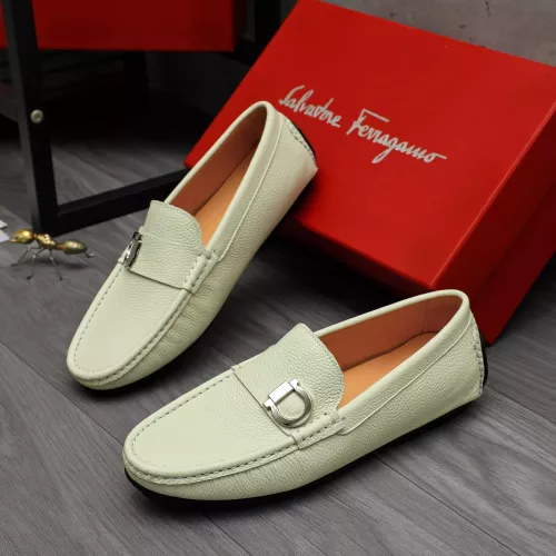 Wholesale Salvatore Ferragamo Leather Shoes For Men #1380551 $76.00 USD, Wholesale Quality Replica Salvatore Ferragamo Leather Shoes