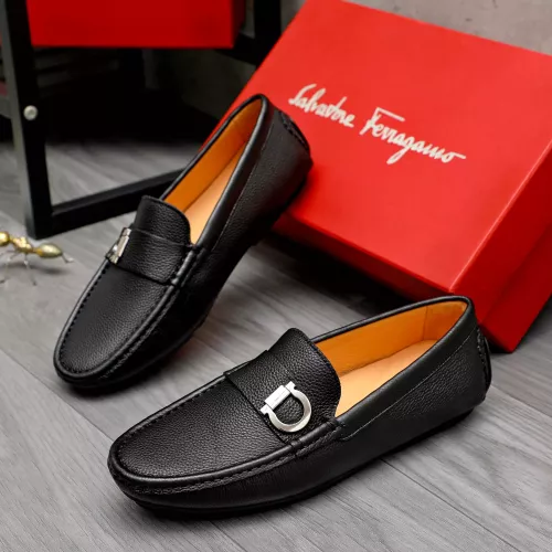 Wholesale Salvatore Ferragamo Leather Shoes For Men #1380552 $76.00 USD, Wholesale Quality Replica Salvatore Ferragamo Leather Shoes