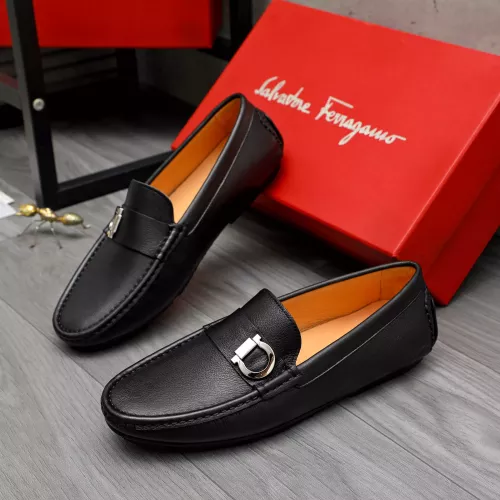Wholesale Salvatore Ferragamo Leather Shoes For Men #1380553 $76.00 USD, Wholesale Quality Replica Salvatore Ferragamo Leather Shoes