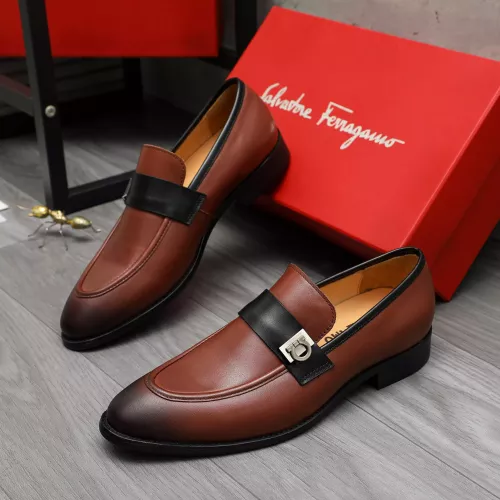 Wholesale Salvatore Ferragamo Leather Shoes For Men #1380554 $88.00 USD, Wholesale Quality Replica Salvatore Ferragamo Leather Shoes