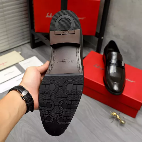 Replica Salvatore Ferragamo Leather Shoes For Men #1380557 $88.00 USD for Wholesale