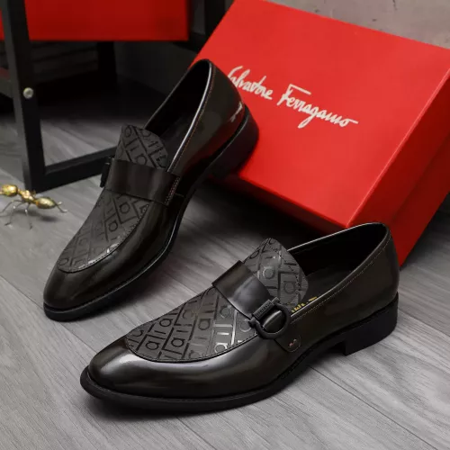 Wholesale Salvatore Ferragamo Leather Shoes For Men #1380559 $88.00 USD, Wholesale Quality Replica Salvatore Ferragamo Leather Shoes