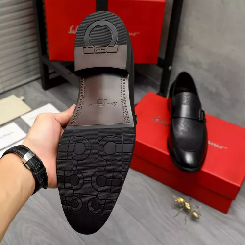 Replica Salvatore Ferragamo Leather Shoes For Men #1380561 $88.00 USD for Wholesale