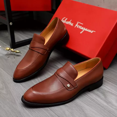 Wholesale Salvatore Ferragamo Leather Shoes For Men #1380562 $88.00 USD, Wholesale Quality Replica Salvatore Ferragamo Leather Shoes