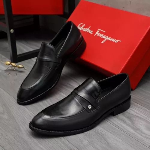 Wholesale Salvatore Ferragamo Leather Shoes For Men #1380563 $88.00 USD, Wholesale Quality Replica Salvatore Ferragamo Leather Shoes