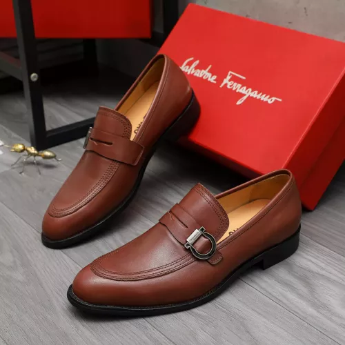 Wholesale Salvatore Ferragamo Leather Shoes For Men #1380564 $88.00 USD, Wholesale Quality Replica Salvatore Ferragamo Leather Shoes