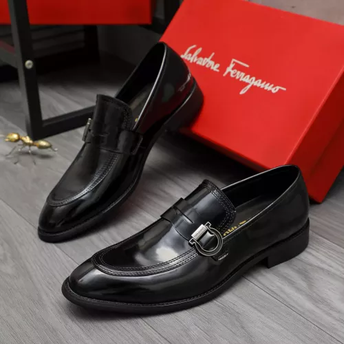 Wholesale Salvatore Ferragamo Leather Shoes For Men #1380566 $88.00 USD, Wholesale Quality Replica Salvatore Ferragamo Leather Shoes